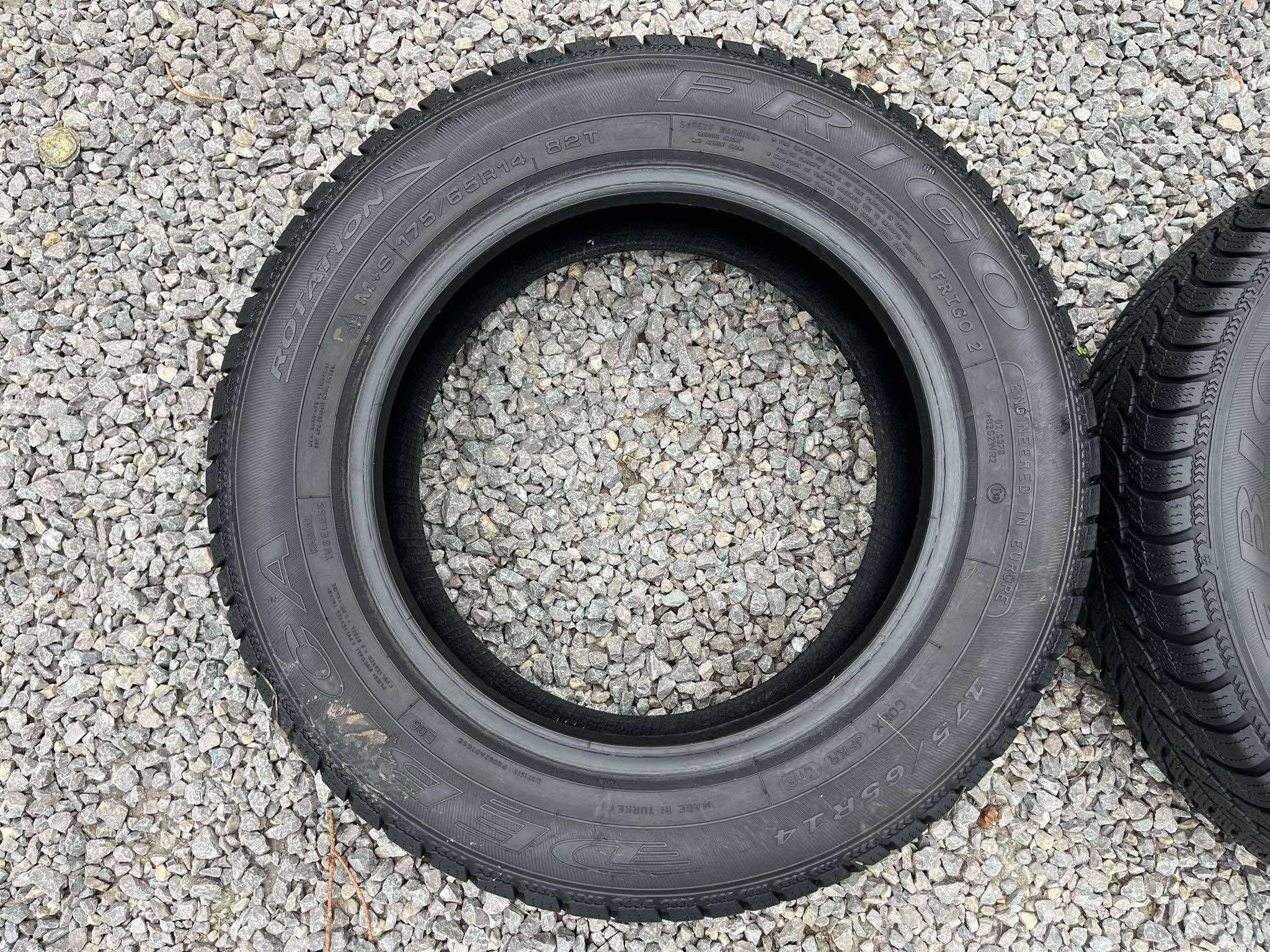 Opony 175/65R14 Dębica Frigo 2 Zima 2sztuki 5,99mm bieżnika