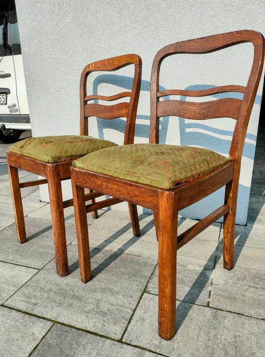 Krzesła drewniane międzywojenne