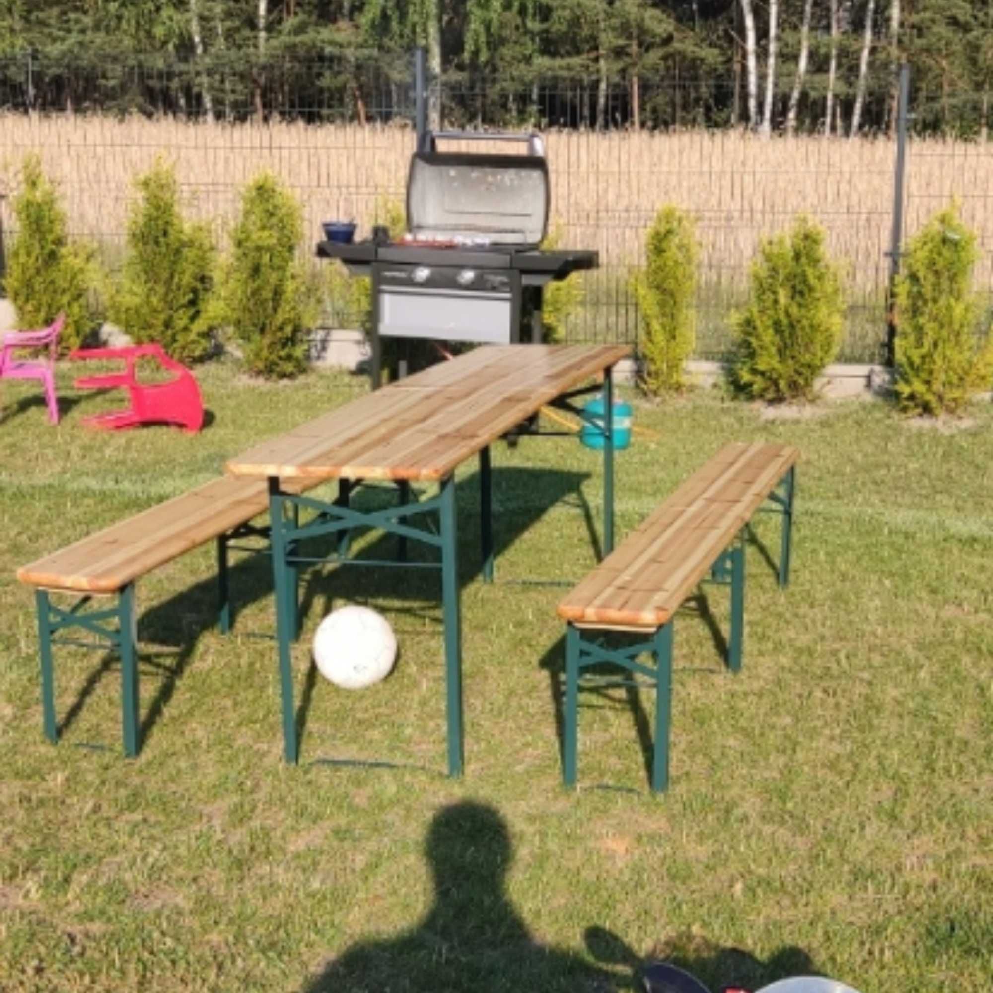 zestaw biesiadny zestaw mebli ogrodowych zestaw piwny 220 cm Komplet