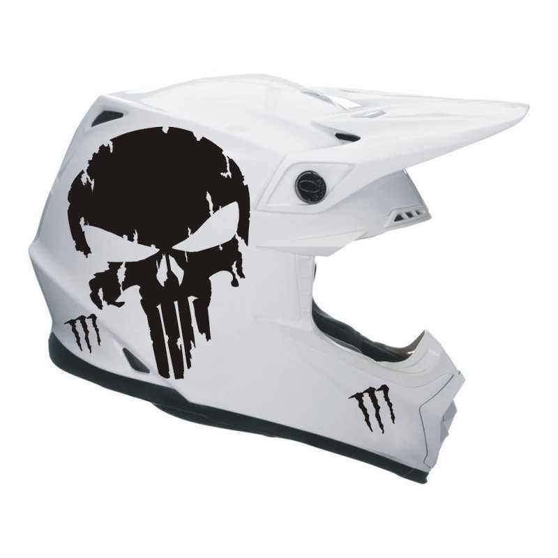14x20cm PUNISHER MONSTER  naklejka kask quad motocykl TUNING