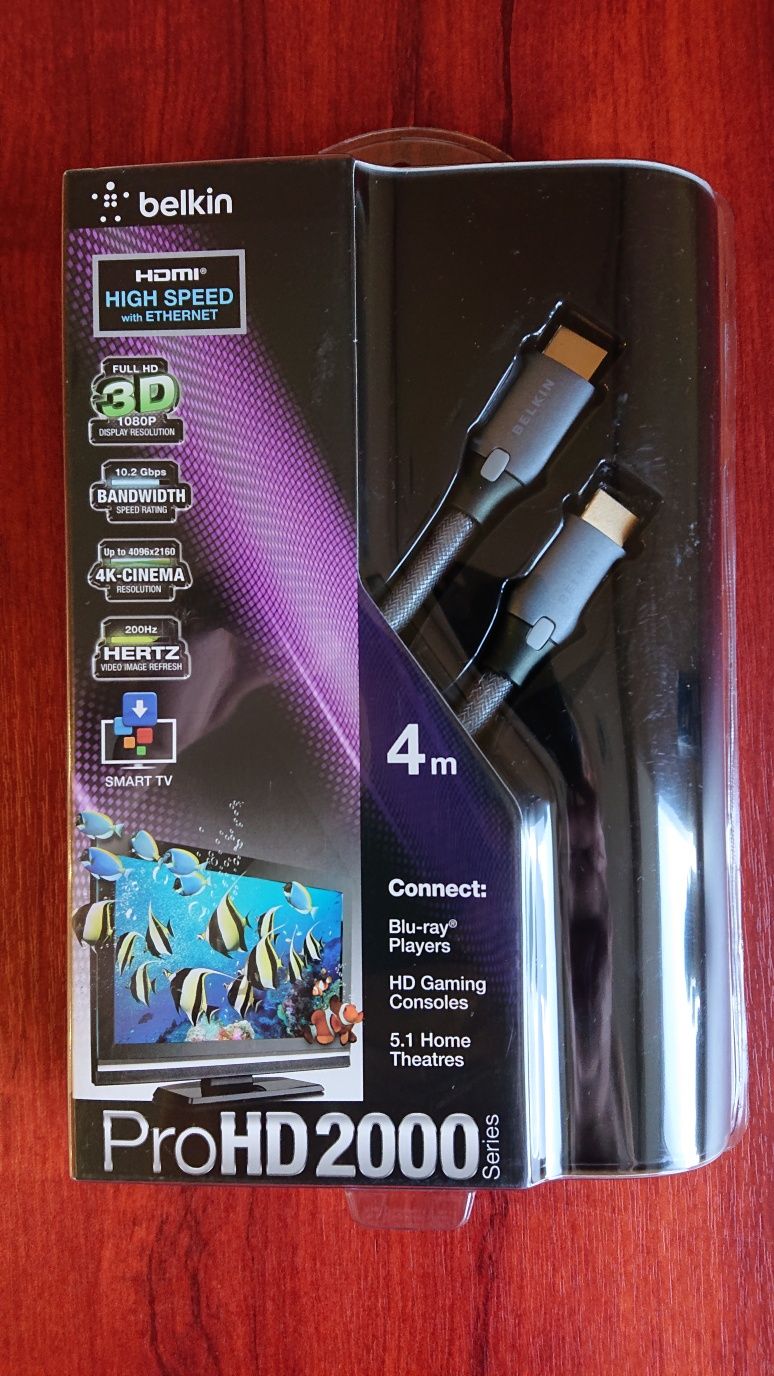 Belkin AM/ AM HDMI ProHD 2000 4м, Black.