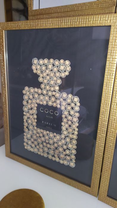 NOVO: Conjunto de 3 molduras com 3 telas