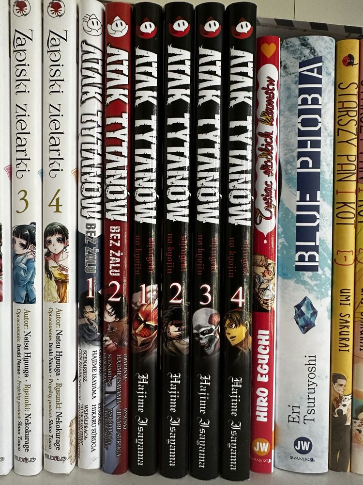 Manga, zestaw Attack on Titan/Atak tytanów + Bez żalu