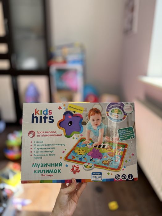 Новий музикальний коврик kids hits новый развивашка зоопарк музыкальны