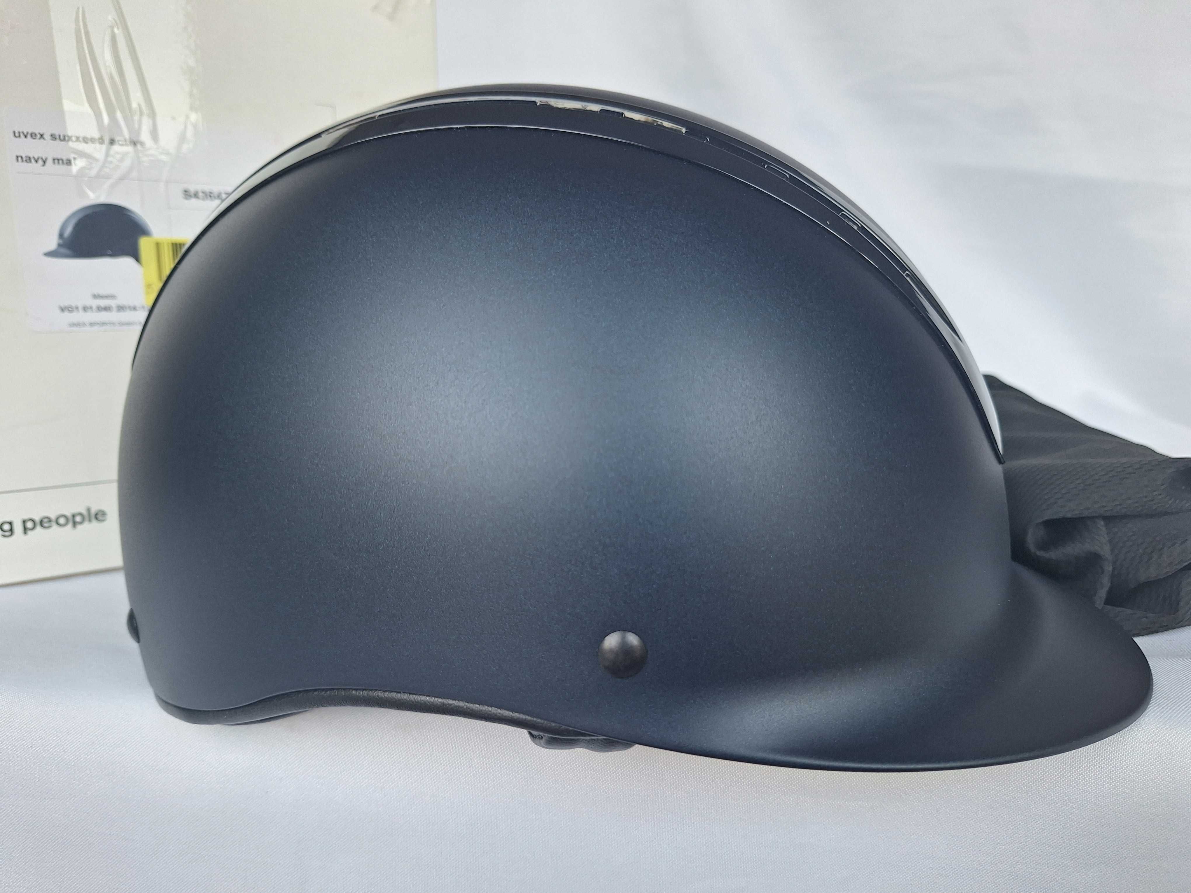 Kask jeździecki toczek Uvex Suxxeed Active Navy Mat M/L 57-59cm