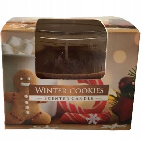 promocja Świeca zapachowa Winter Cookies w szkle 18h Bispol