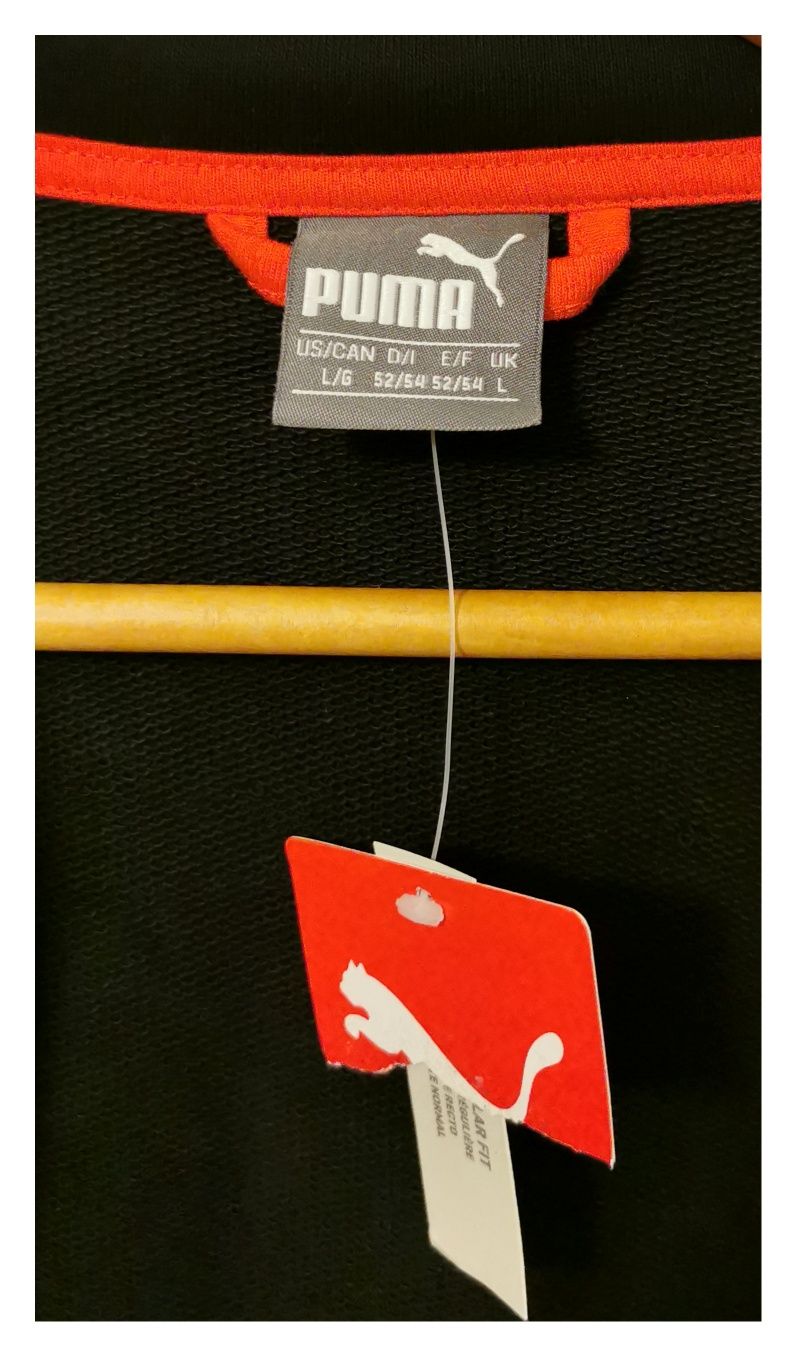 Nowa z metką! Czarna bluza męska Puma (M/38) #czerwone #dodatki