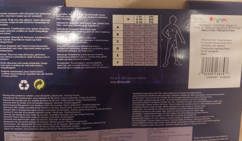 Strój Jake Sully dla mężczyzn - Avatar r M jak nowy