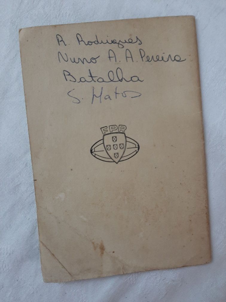 Râguebi livro raro, regras de 1964