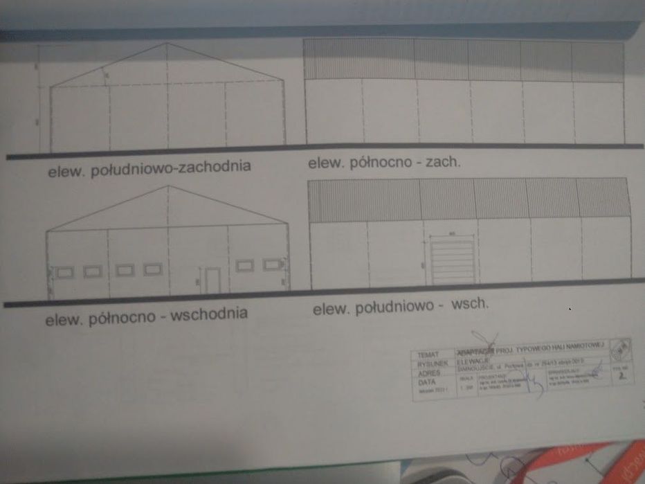 Hala 600 mkw z płyty warstwowej 20/30/6m szczyt 9m