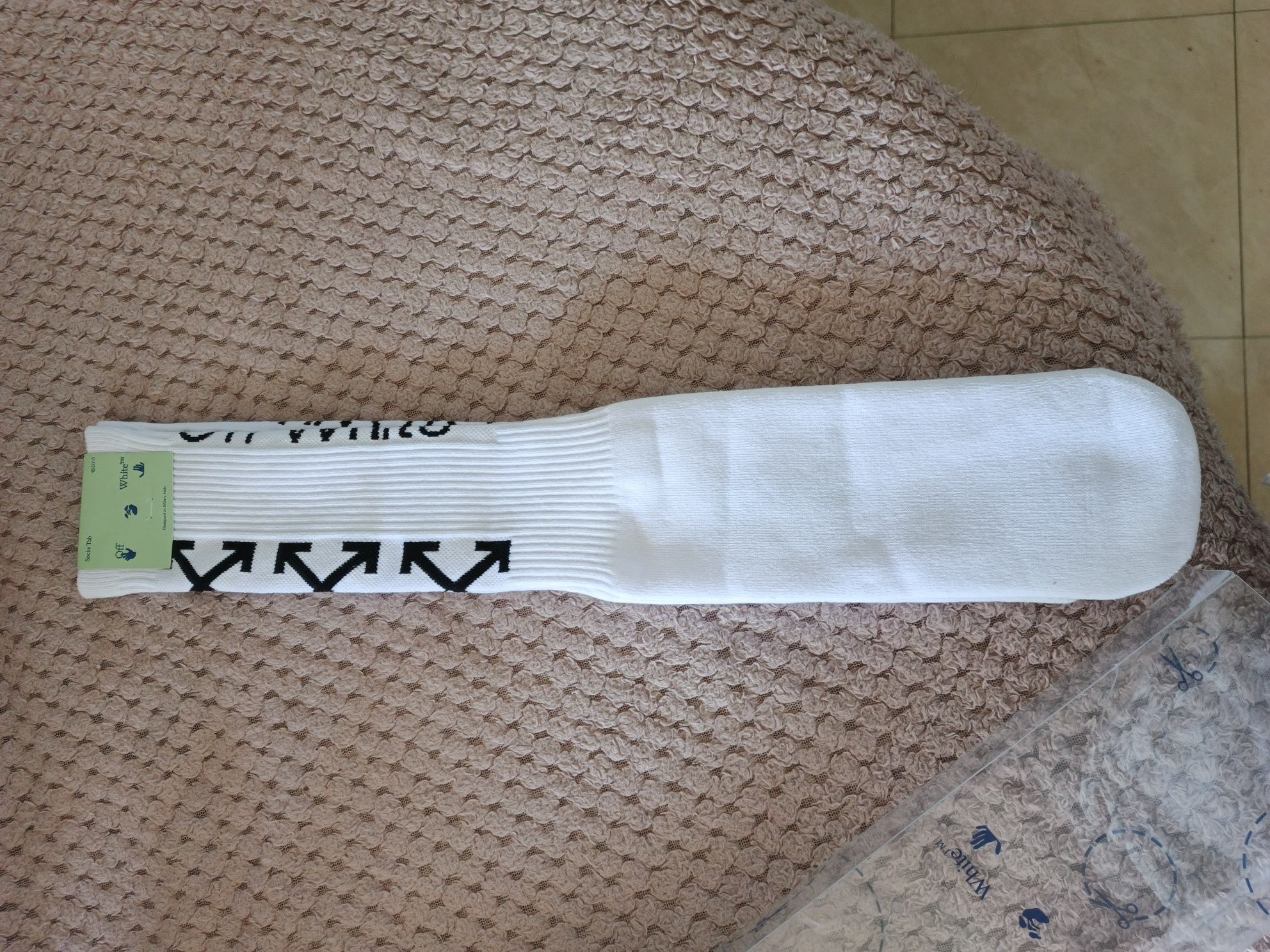 Skarpetki długie off white