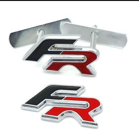 Símbolo para carro Seat FR - Frontal e traseiro - Metálico
