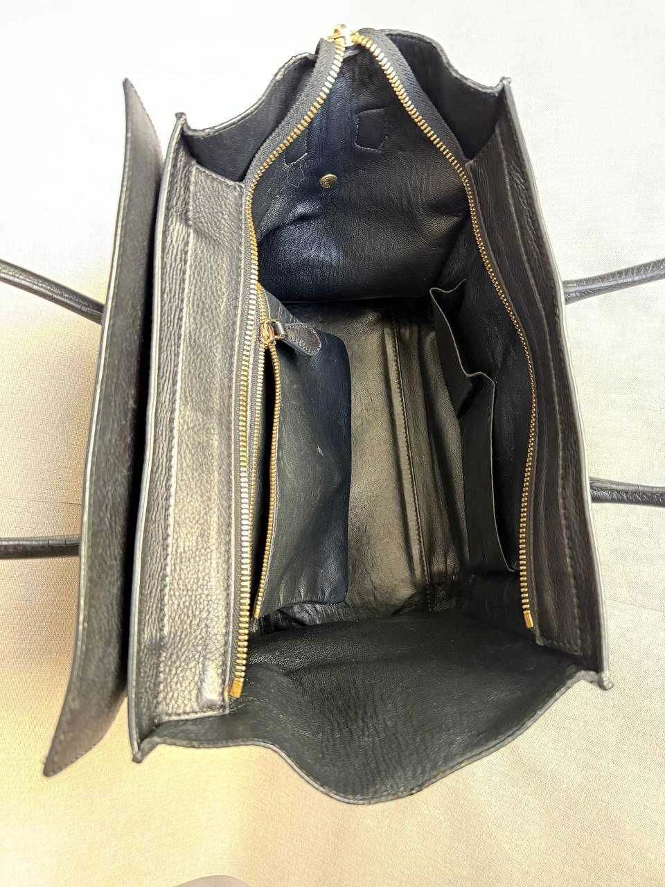 Сумка CELINE luggage /шкіряна, велика чорна