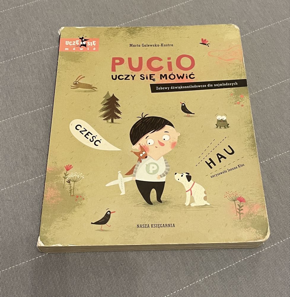 Pucio zabawy gestem i dźwiękiem książeczka dla dzieci