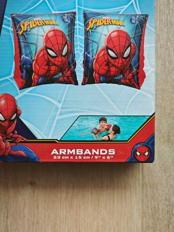 Zestaw do pływania Spiderman (koło i rękawki)