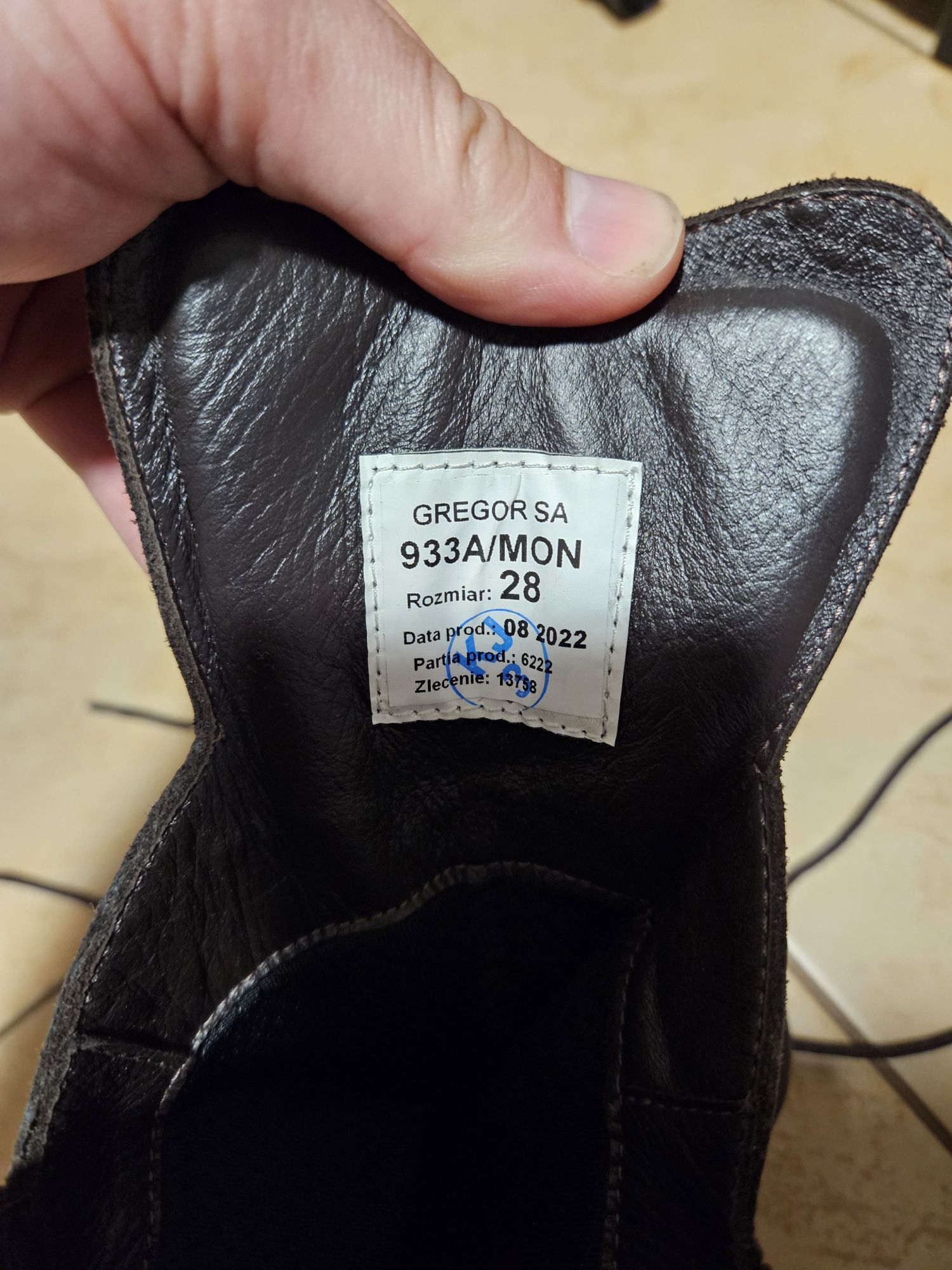 Buty wojskowe zimowe 28 43r 933a/mon Wojas/ Gregor