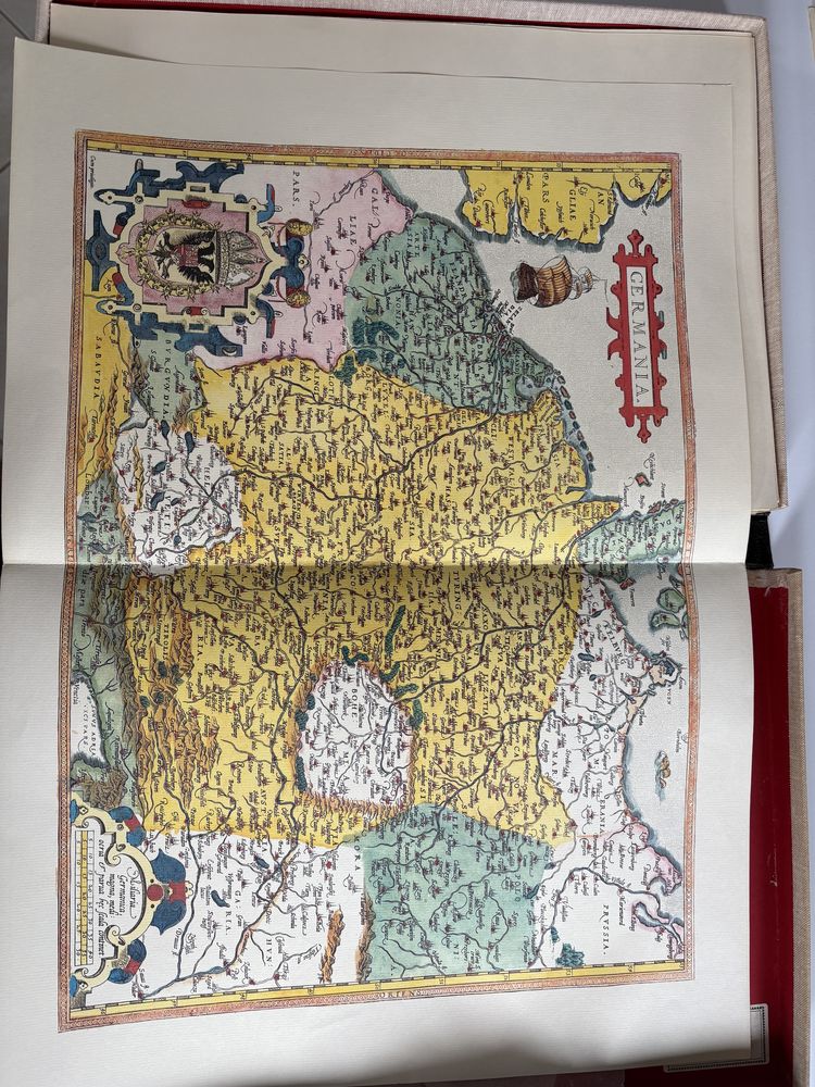 Stare mapy 52 karty album 60x40 skladane na 3 litografie