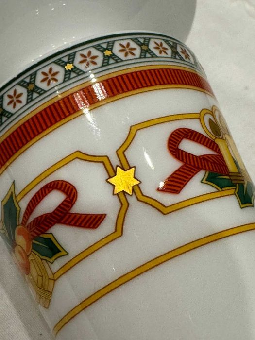 Świecznik świąteczny, porcelana Hutschenreuther Germany.