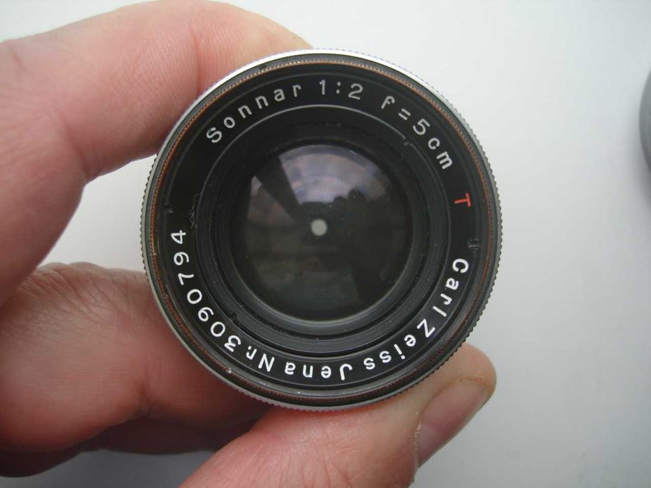 Обьектив Carl Zeiss Jena Sonnar T 5cm F/2 CONTAX RF.