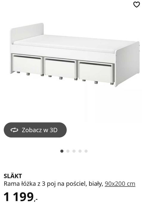 Łóżka 90x200, 2 sztuki każde po 400,00zł.