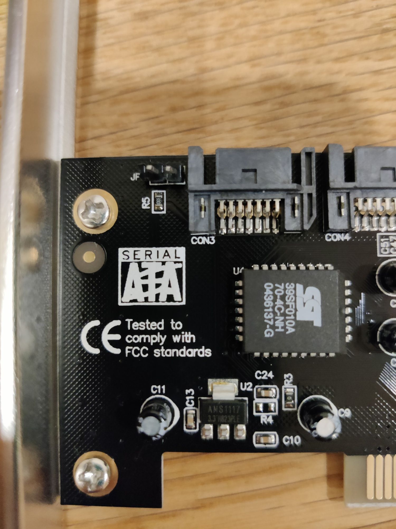 Placa SATA PCI Express 4 portas SATA