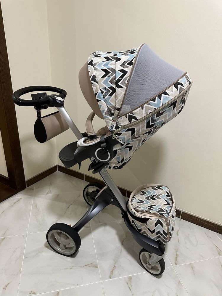 Повний комплект текстилю на коляску Stokke Xplory, беж