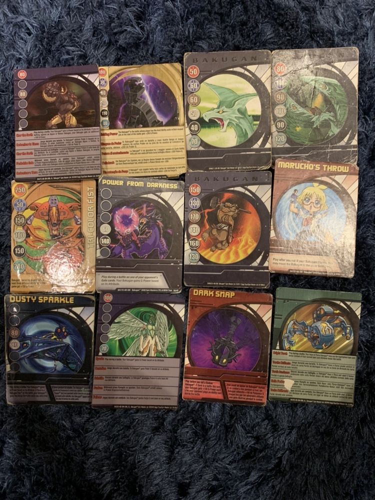 12 cartas bakugan