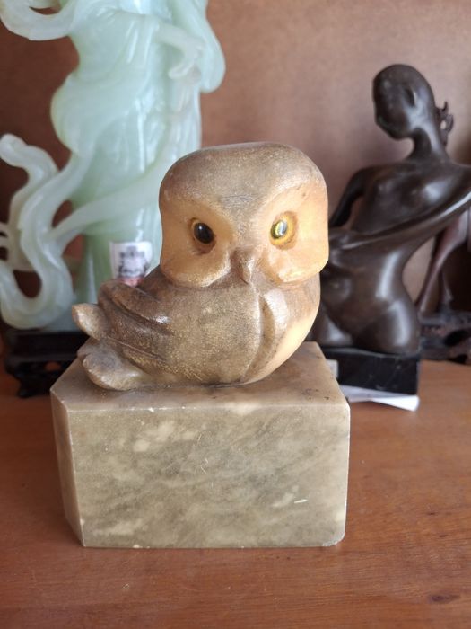 Escultura mocho alabastro italiano