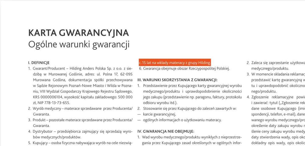 Materac Hilding Pasodoble 120x200 cm – używany 6 miesięcy, gwarancja