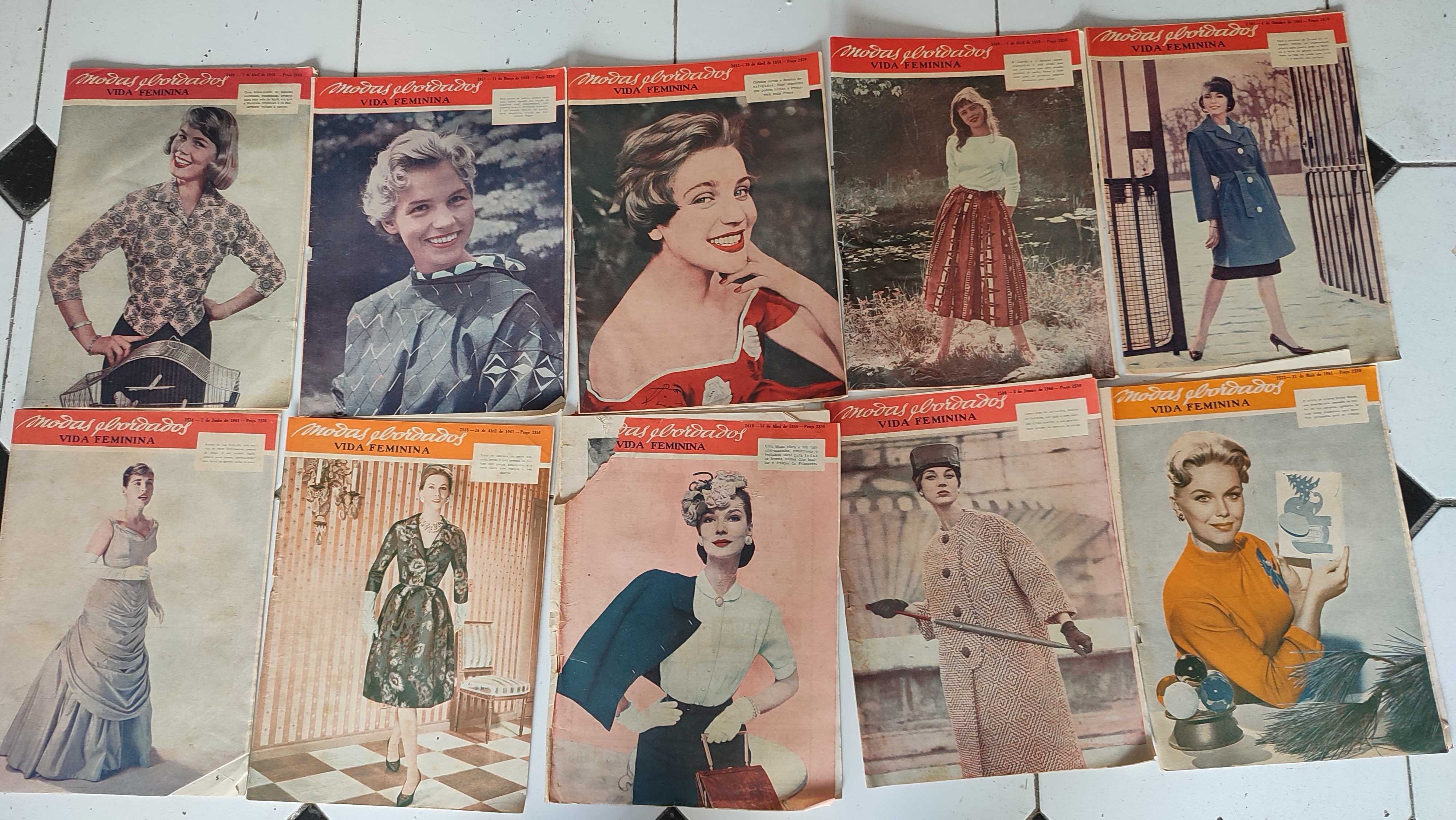Lote 76 Revistas antigas Modas e Bordados