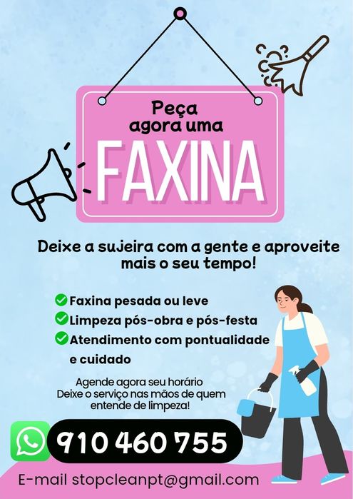 Faxina em Casas,  Apto, Escritório e Fim de Obras
