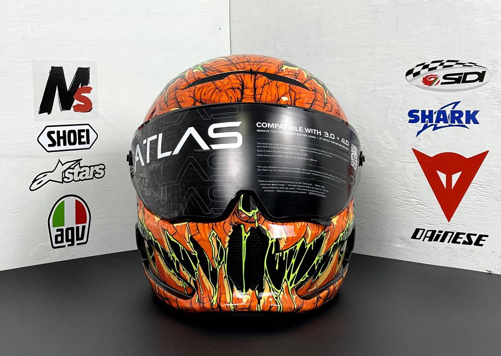 Шлем Ruroc,Agv,Icon Atlas 4.0 !!Знижка до чорної пʼятниці!!