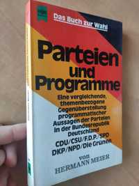 Książka "Parteien und Programme" z 1980 r w j. niemieckim