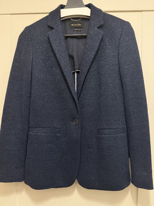 Marynarka Massimo Dutti granatowa r 36 S