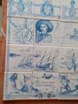 Painel de azulejos pintado