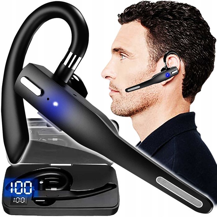 Słuchawka bezprzewodowa Zestaw słuchawkowy Bluetooth 5.0 Powerbank