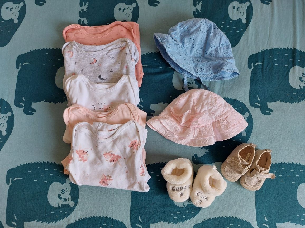 Conjunto de 19 peças de roupa de bebé 1-3 meses