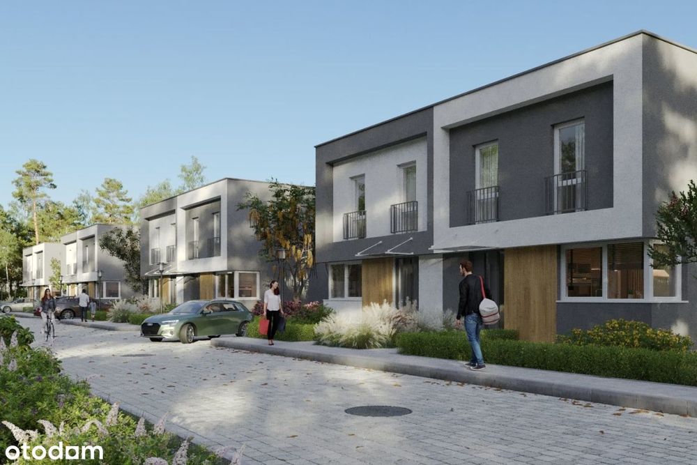 Ostatnie 3 domy w zabudowie bliźniaczej w Wojkowicach ok. 78,5