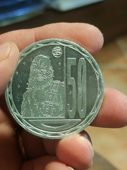 Moeda alumínio Star wars...