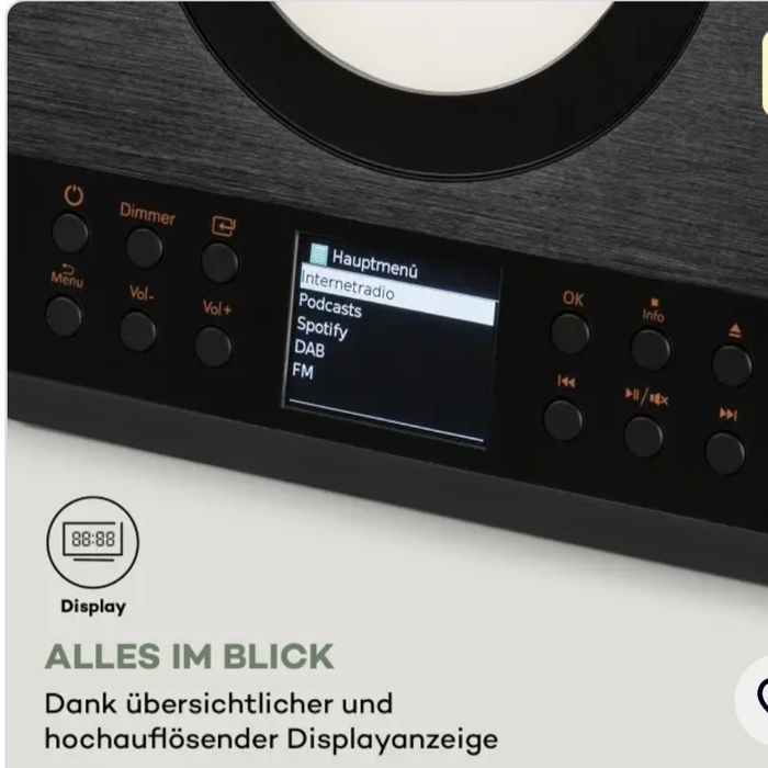 Интернет радио Auna Silver Star /DAB+/FM-радио CD-плеер WiFi