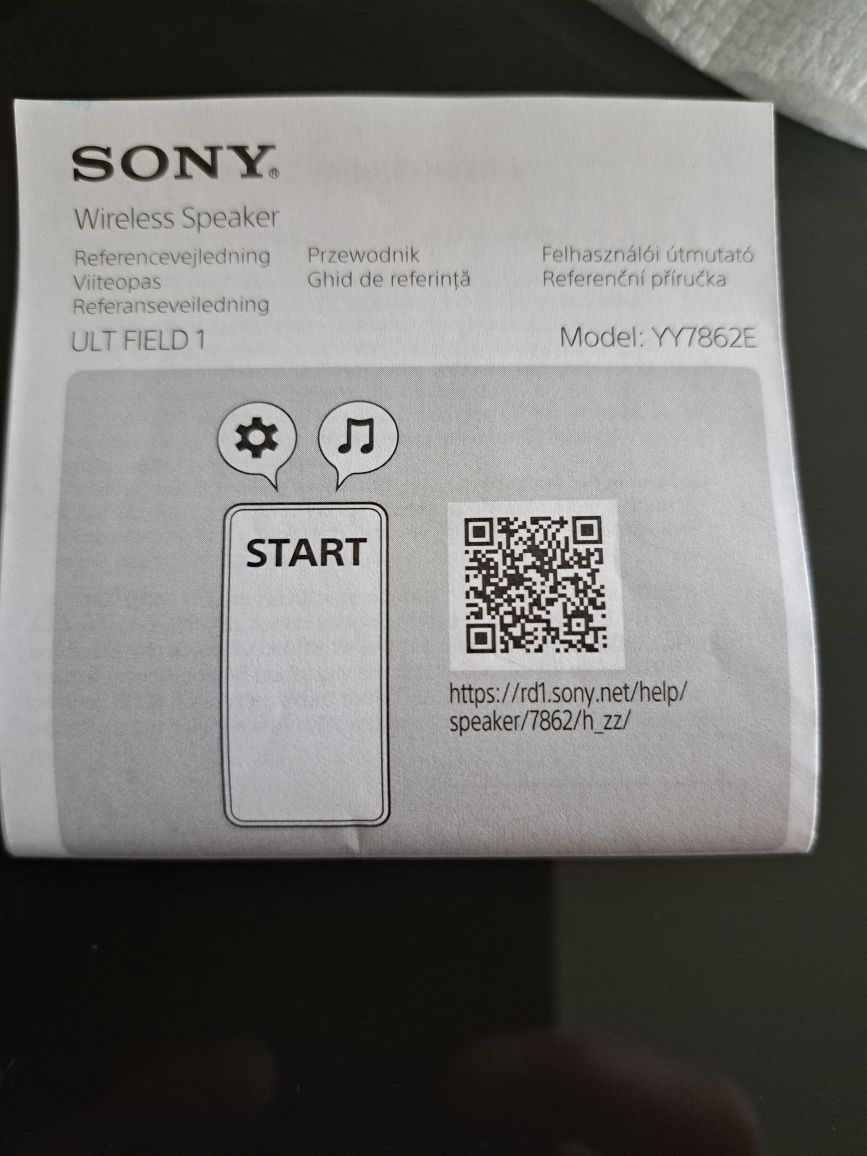 Głośnik przenośny SONY ULT FIELD 1 Nowy