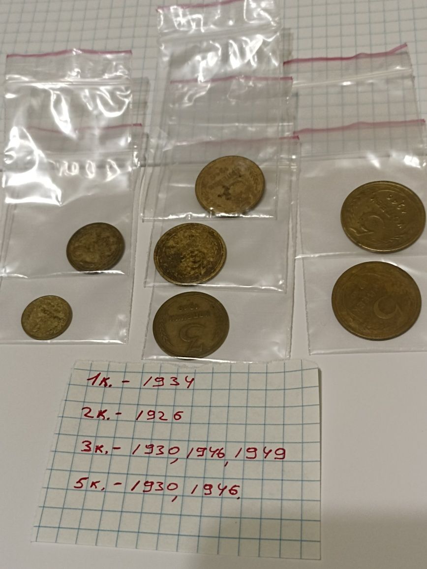 Монеты СССР ранние года