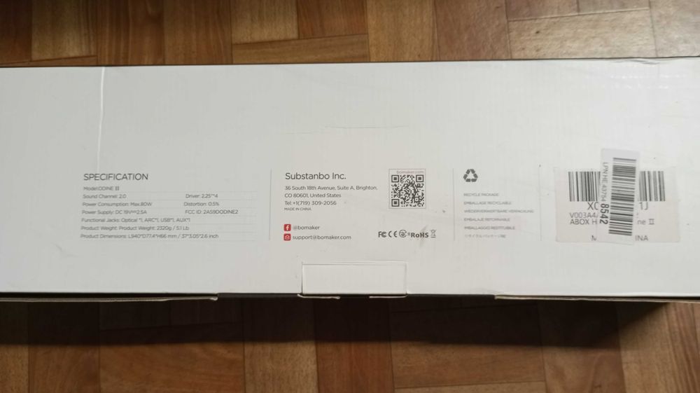 Soundbar Odine II  2.0CH