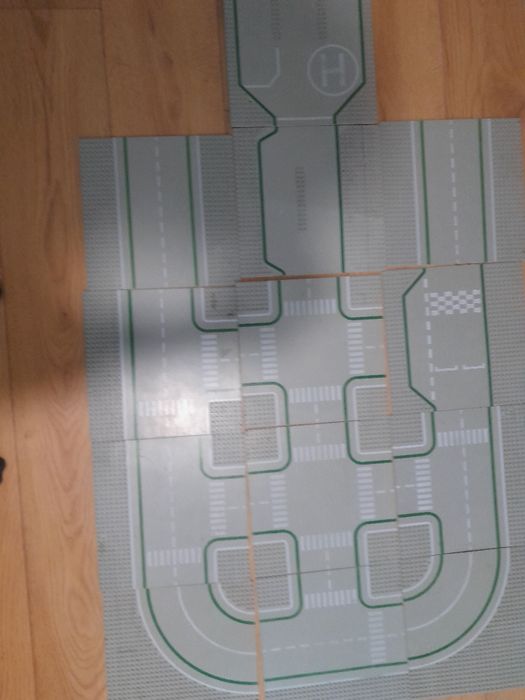 Płytki lego z drogą