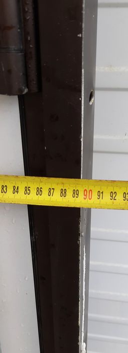 Drzwi zewnętrzne aluminiowe ,witrynowe z futryną  210x90x6