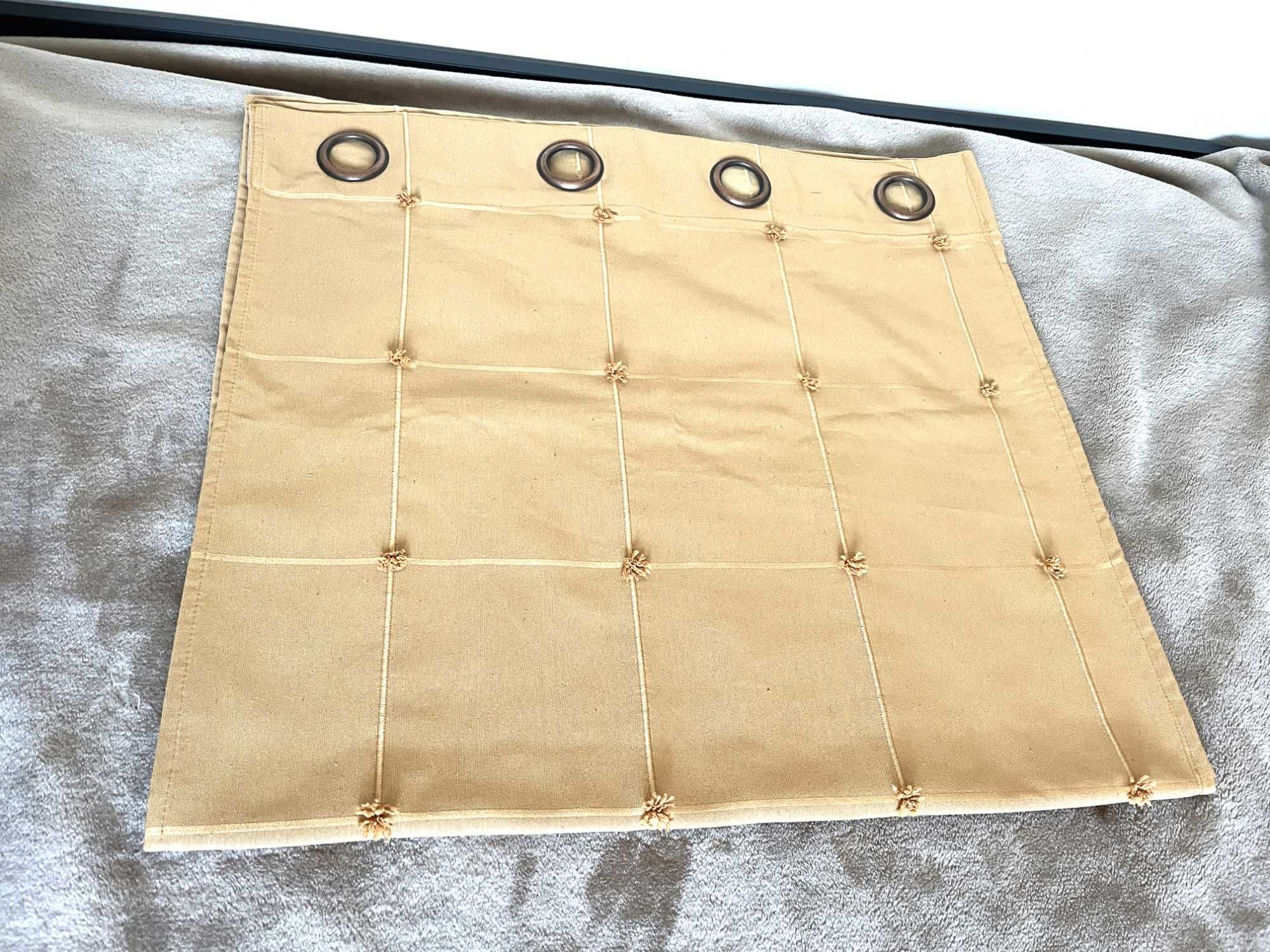Cortinados Bege com Argolas