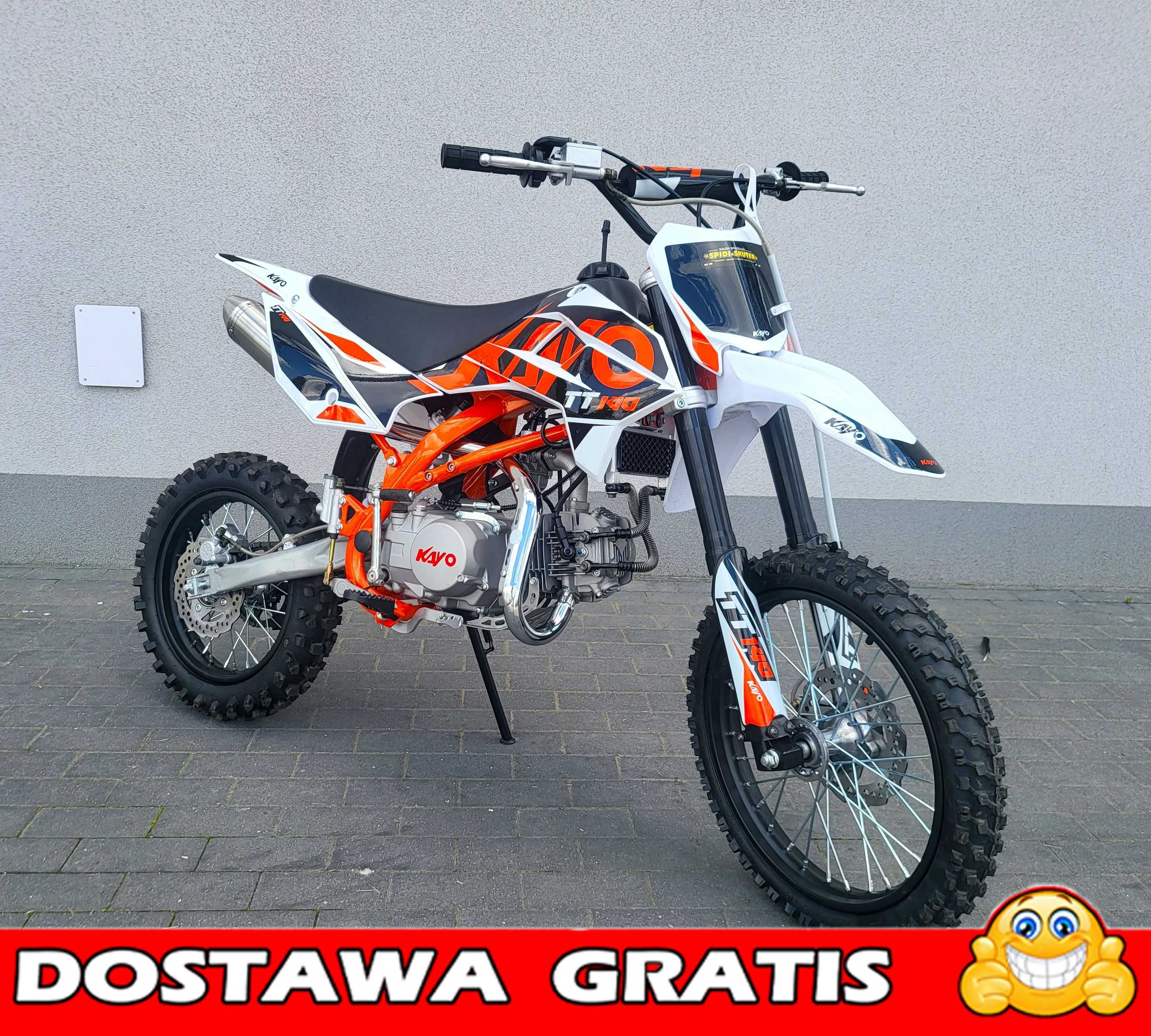 Cross na komunię Pit Bike Kayo 140 TT 17/14, Gratisy, Raty, Transport