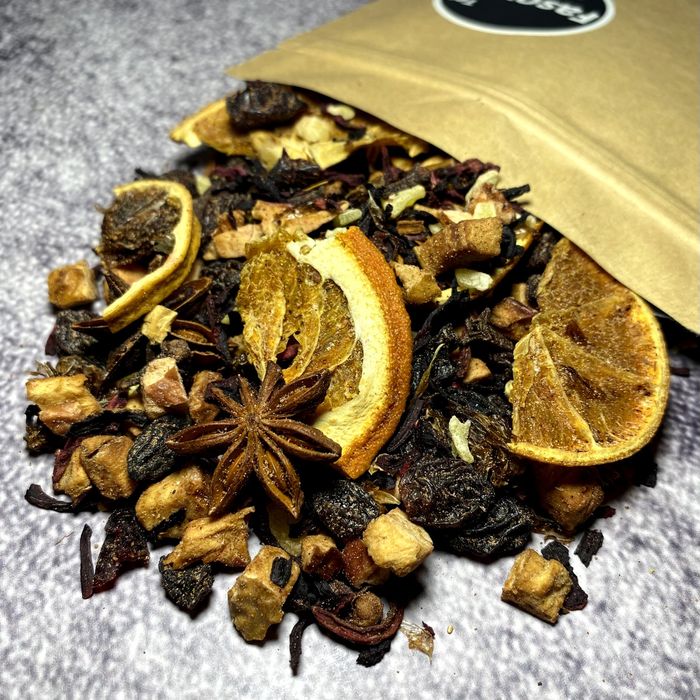 Чай фруктовий Глінтвейн ваговий оптом та вроздріб 100г.