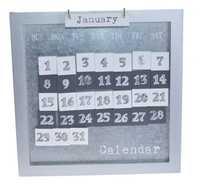 Kalendarz Drewno-Metal Data Z Magnesami