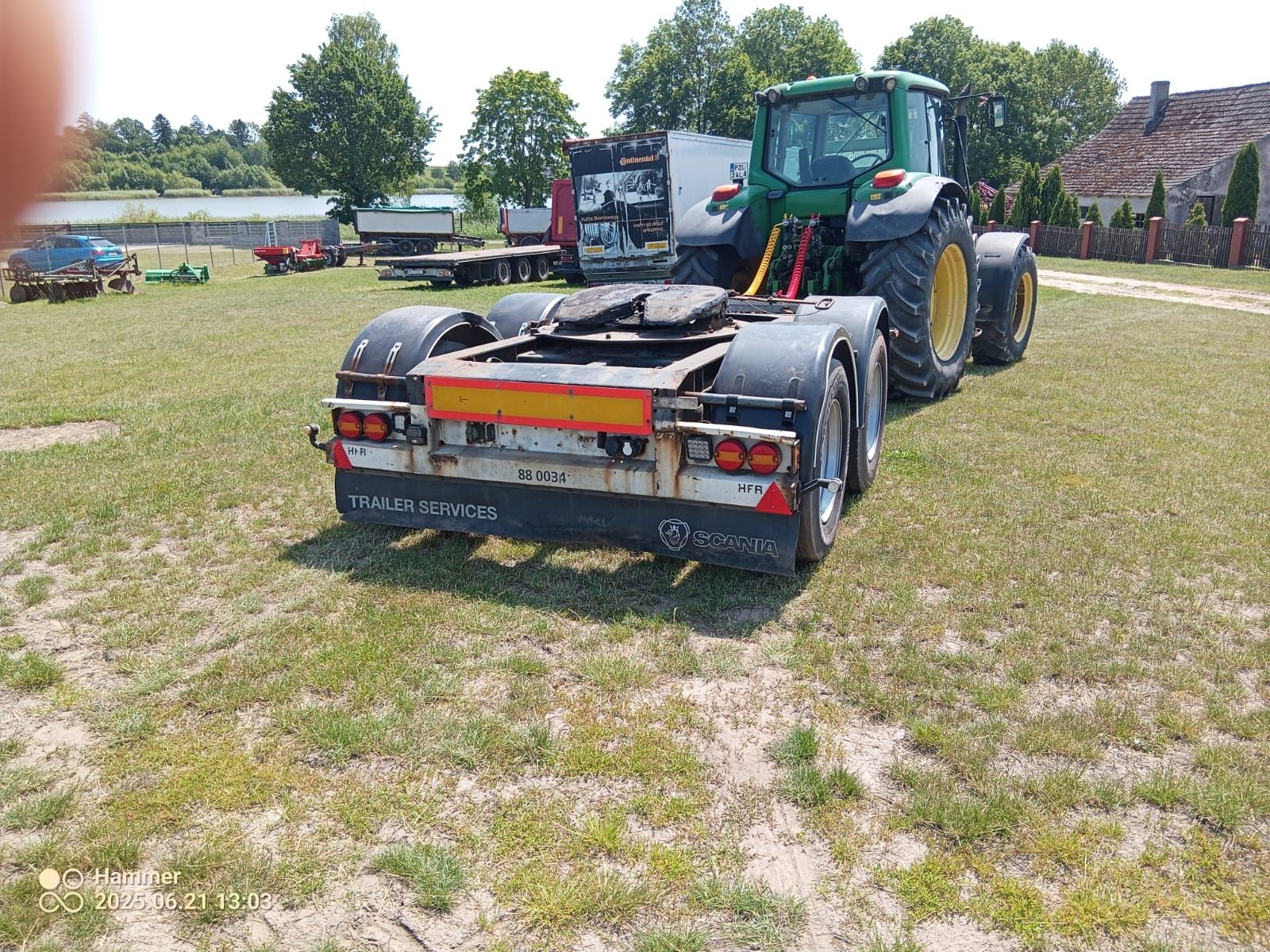 Wózek Dolly HFR 2011r. siodło doli Mega Fliegl Krone platforma słomy